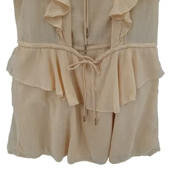 Free People Yellow Gauze Mini Dress XS - Picture 7 of 11